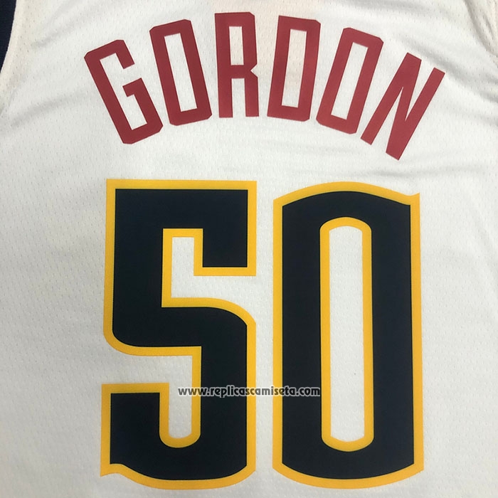 Camiseta Denver Nuggets Aaron Gordon #50 Association 2021 Blanco
